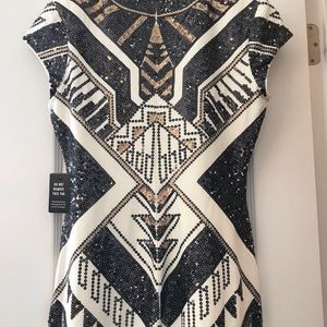 Express Sequined bodycon style dress